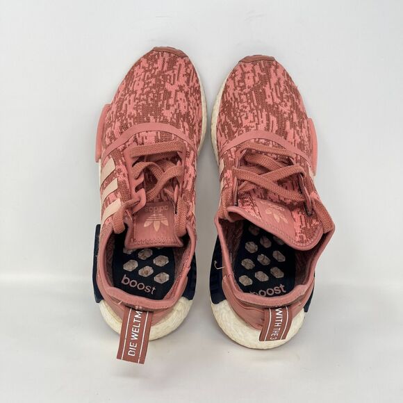 Adidas NMD-R1 Raw Pink Sneakers Comfort Shoes BY9648 Women's Size 8.5 - Picture 7 of 10